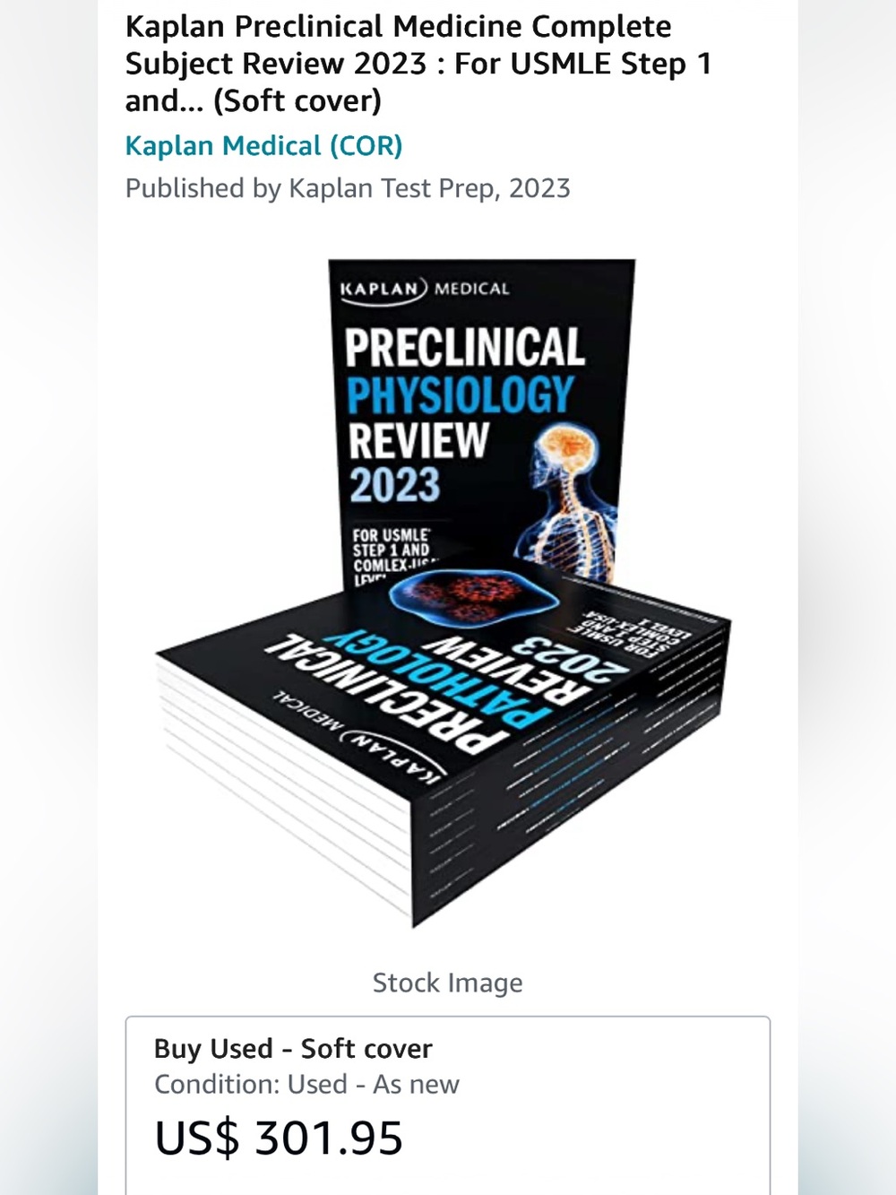 kaplan preclinical medicine complete set of 7